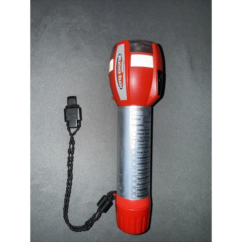 Energizer Weather Ready Flashlight With Whistle And Checklist, 2